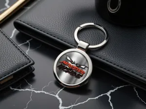 Cute Key Ring Stylish Glossy Alloy Metal